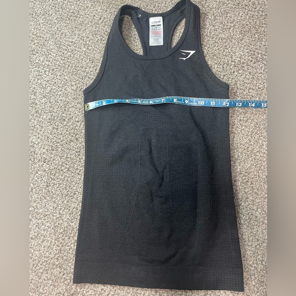 Gymshark Black Fitted Racerback Tank Top​